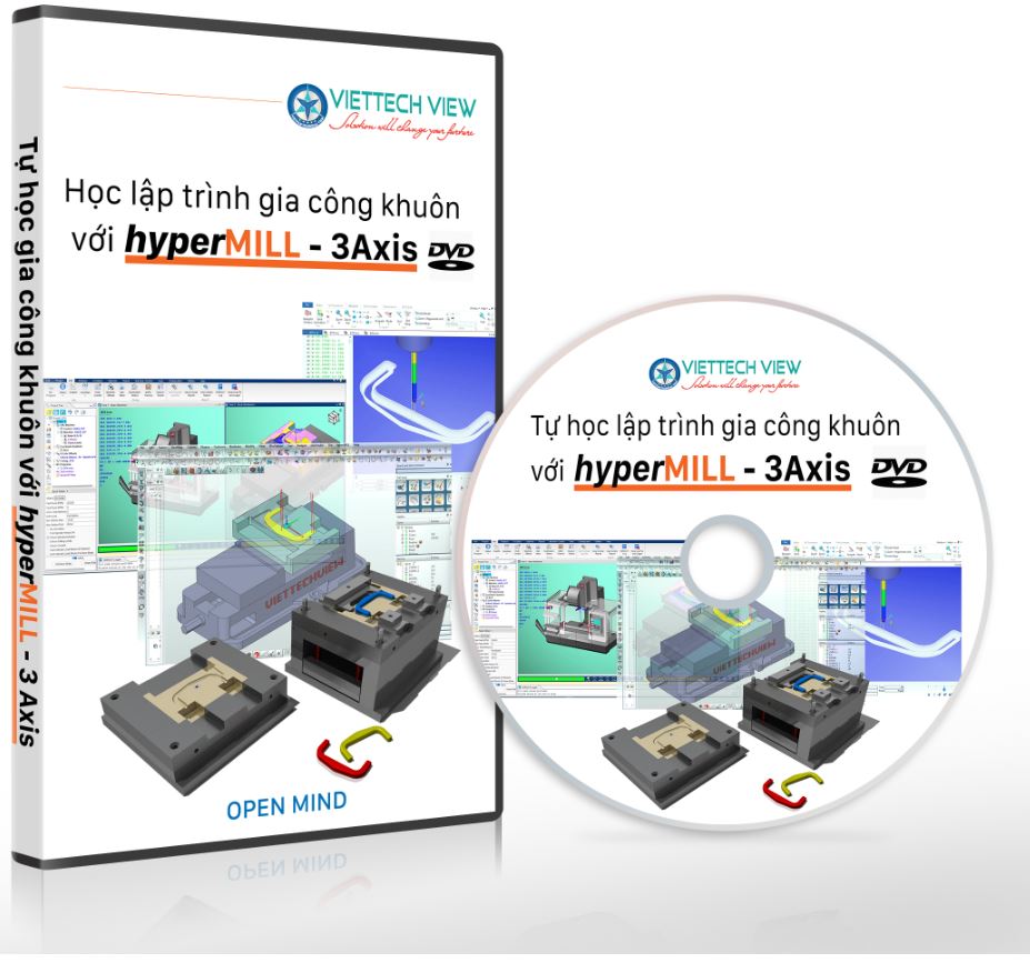 DVD Tự học lập trình gia công khuôn mẫu với Hypermill 3D